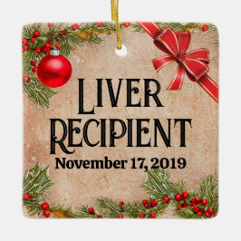 Adorno De Cerámica Navidades de receptores de trasplante de fotos de