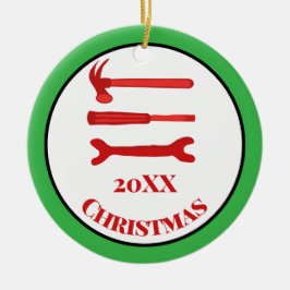 Adorno De Cerámica Navidades de Red Carpenter Tools 2025