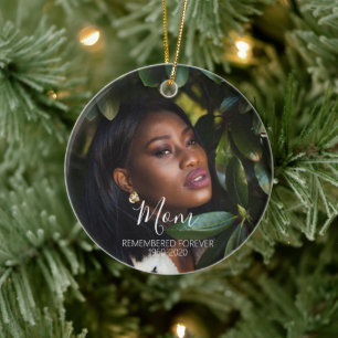 Adorno De Cerámica Navidades de regalo de fotografía conmemorativa en