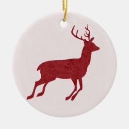 Adorno De Cerámica Navidades de renos rojos/estadios/Yule
