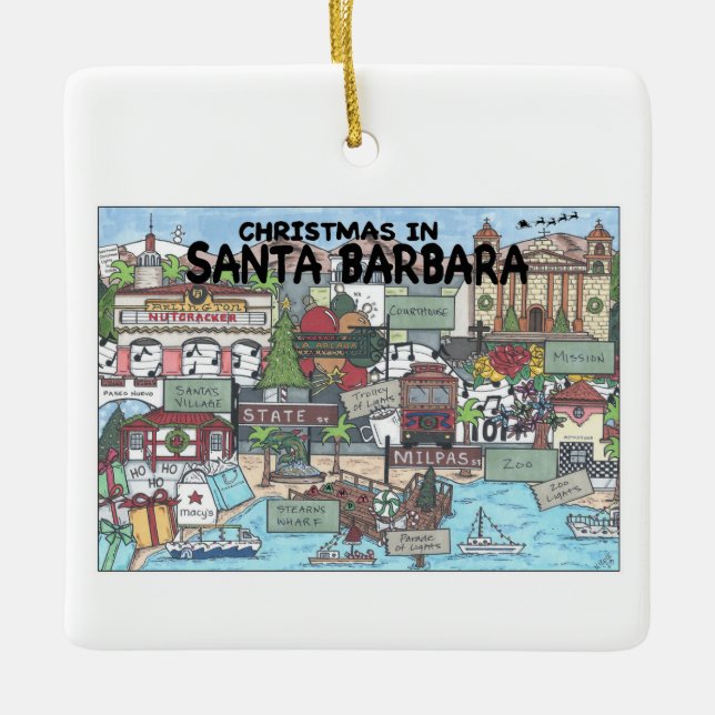 Adorno De Cerámica Navidades de Santa Bárbara (Anverso)