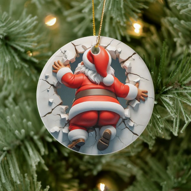 Adorno De Cerámica Navidades de Santa Billones (Árbol)