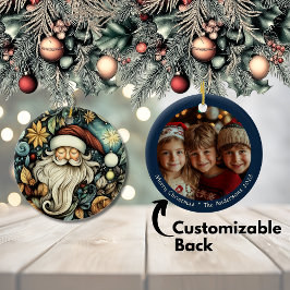 Adorno De Cerámica Navidades de Santa  con encanto de personalizable