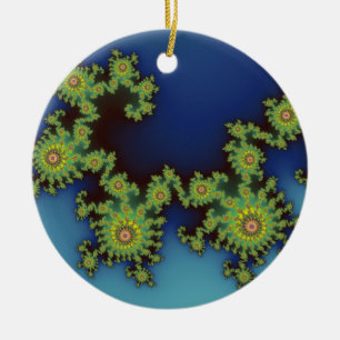 Adorno De Cerámica Navidades de Sea Creature fractal