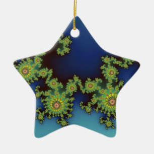 Adorno De Cerámica Navidades de Sea Creature fractal
