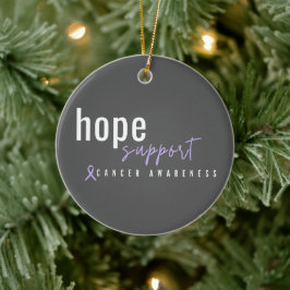 Adorno De Cerámica navidades de sensibilización sobre el cáncer