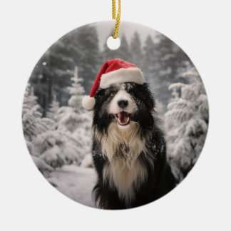 Adorno De Cerámica Navidades de Sheepdog de Croacia Keepsake