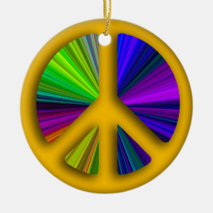 Adorno De Cerámica Navidades de signos de paz