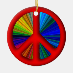 Adorno De Cerámica Navidades de signos de paz
