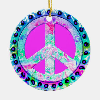 Adorno De Cerámica Navidades de signos de paz