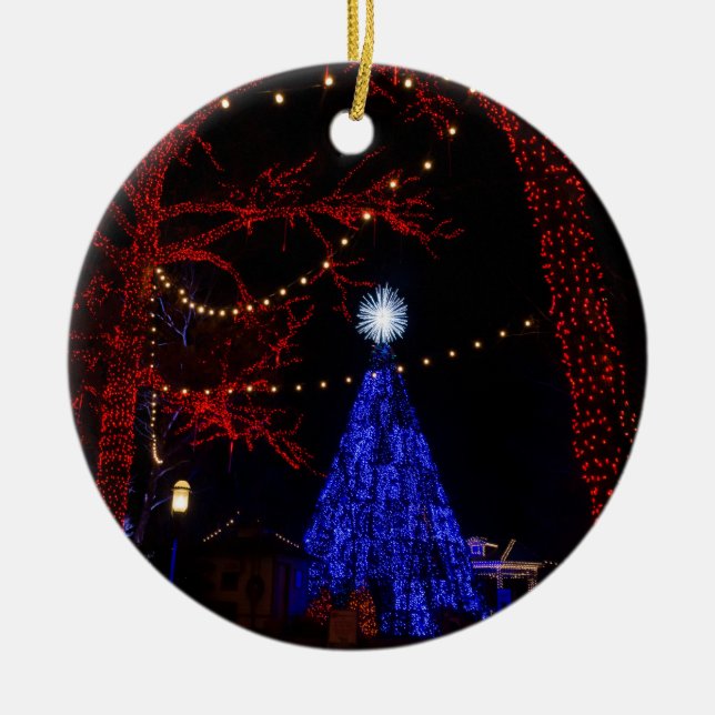 Adorno De Cerámica Navidades de Silver Dollar City (Frente)