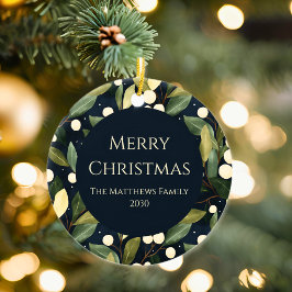 Adorno De Cerámica Navidades de Snowberry elegantes