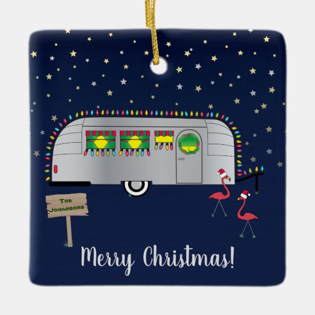 Adorno De Cerámica Navidades de Snowbird (Anverso)