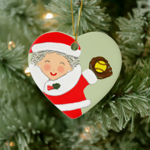 Adorno De Cerámica Navidades de Softball 2023