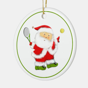 Adorno De Cerámica Navidades de tenis 2025