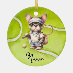 Adorno De Cerámica Navidades de tenis para jugador