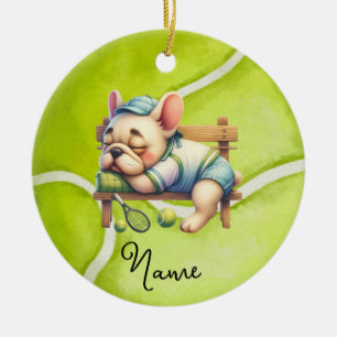 Adorno De Cerámica Navidades de tenis para jugador