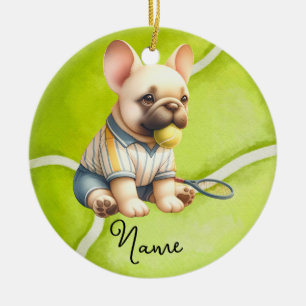 Adorno De Cerámica Navidades de tenis para jugador