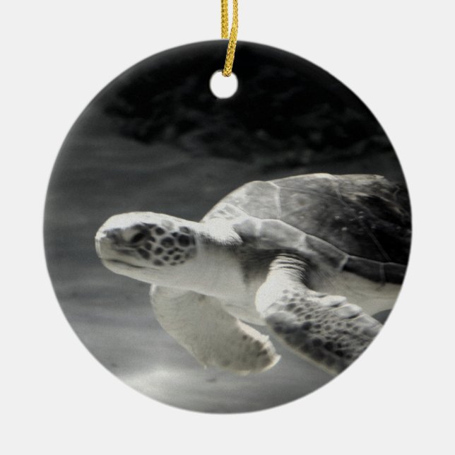 Adorno De Cerámica Navidades de Turtle Tank (Frente)