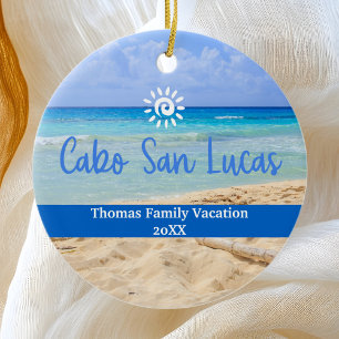Adorno De Cerámica Navidades de vacaciones de la familia personalizad