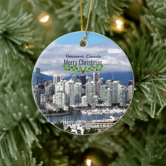 Adorno De Cerámica Navidades de Vancouver Canada (Árbol)