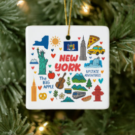 Adorno De Cerámica Navidades de viaje de familia Personalizado de Nue