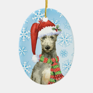 Adorno De Cerámica Navidades Deerhound