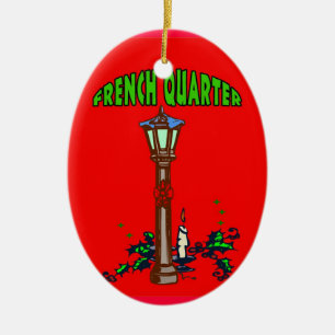 Adorno De Cerámica Navidades del barrio francés