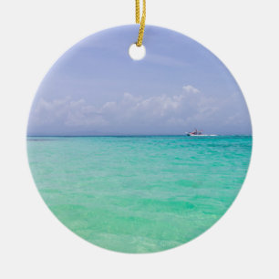 Adorno De Cerámica Navidades del Caribe tropical