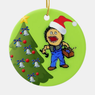 Adorno De Cerámica Navidades del carpintero