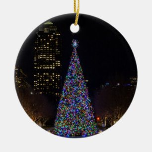 Adorno De Cerámica Navidades Del Centro De Dallas