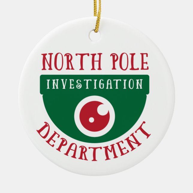Adorno De Cerámica Navidades del Departamento de Investigación del Po (Frente)