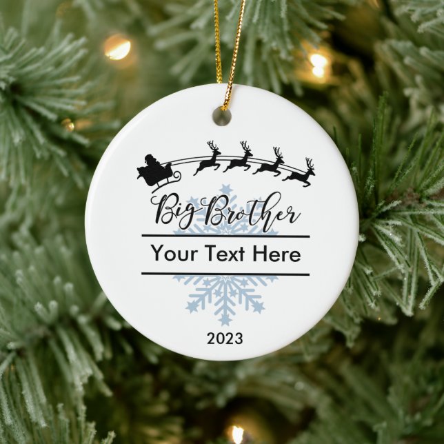Adorno De Cerámica Navidades del Gran Hermano Personalizados Keepsake (Árbol)
