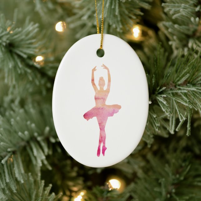 Adorno De Cerámica Navidades del Ilustracion Nutcracker Ballerina (Árbol)