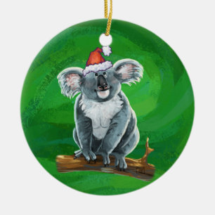 Adorno De Cerámica Navidades del oso Koala