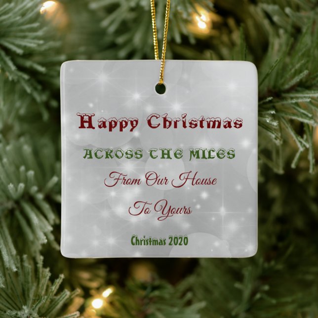 Adorno De Cerámica Navidades del otro lado de las millas de nuestra c (Árbol)