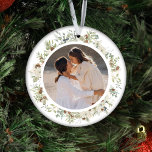 Adorno De Cerámica Navidades del Personalizado de Eucalyptus Greenery<br><div class="desc">Eleva tu decoración de vacaciones con nuestro "Navidades de Personalizado de Eucalipto Botánico de Verdor". Este exquisito ornamento encapsula maravillosamente el encanto del cottagecore con su intrincada vegetación eucaliptus y su delicada cortina de acuarela botánica. El mínimo follaje y el diseño atemporal crean un aspecto elegante y subestimado que complementa...</div>