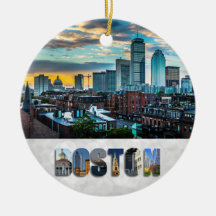 Navidades del Skyline City de Boston Massachusetts