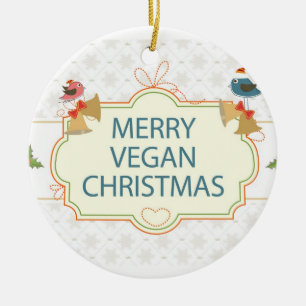 Adorno De Cerámica Navidades del Vegan