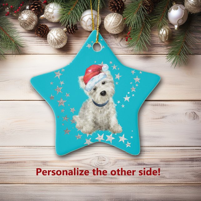 Adorno De Cerámica Navidades del West Highland White Terrier Silver S (Subido por el creador)