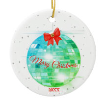 Navidades Disco Ball Fun Greeting