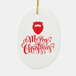 Adorno De Cerámica Navidades diseñan barba Santa