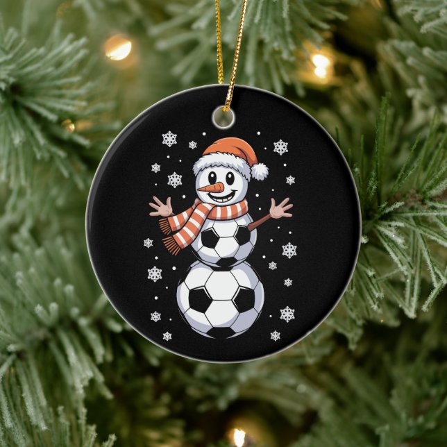 Adorno De Cerámica Navidades divertidos: Árbol de bolas de fútbol com (Árbol)