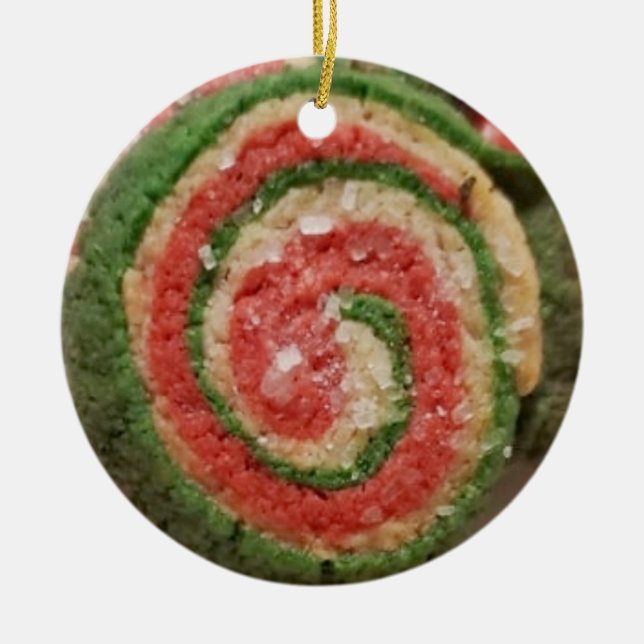 Adorno De Cerámica Navidades divertidos Cookie Pun Romantic Gift (Frente)