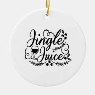 Adorno De Cerámica Navidades divertidos de jugo jingle Beer