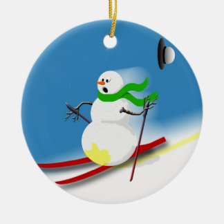 Adorno De Cerámica Navidades divertidos de vacaciones de regalo sobre