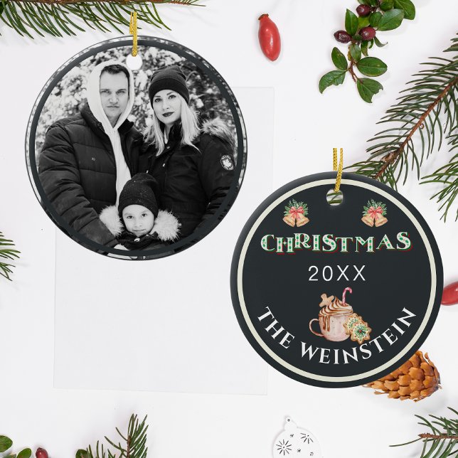 Adorno De Cerámica Navidades divertidos Foto Keepsake (Subido por el creador)