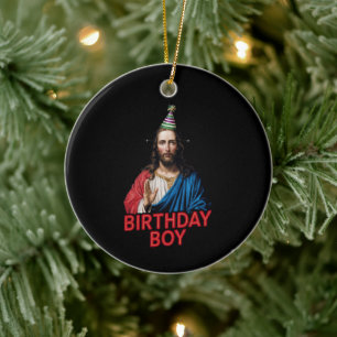 Adorno De Cerámica Navidades divertidos Jesús Nacimiento Niño