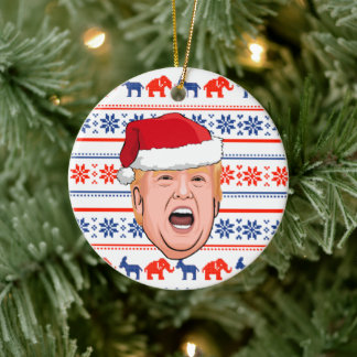 Adorno De Cerámica Navidades DONALD TRUMP