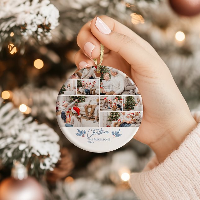 Adorno De Cerámica Navidades Doodle Line Art Holiday (Subido por el creador)